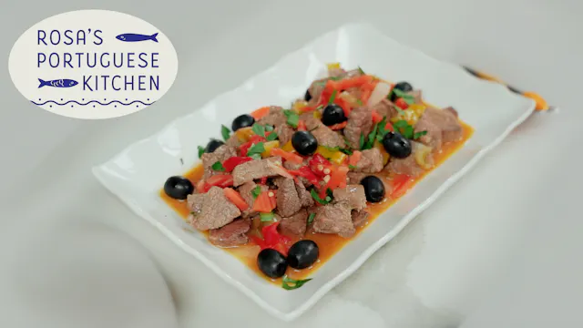 Steak Bites in Garlic Beer Sauce (Pic...