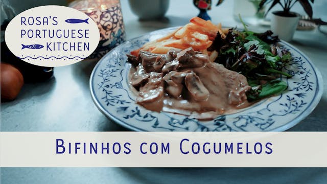 Bifinhos com Cogumelos