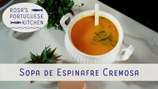 Sopa de Espinafre Cremosa
