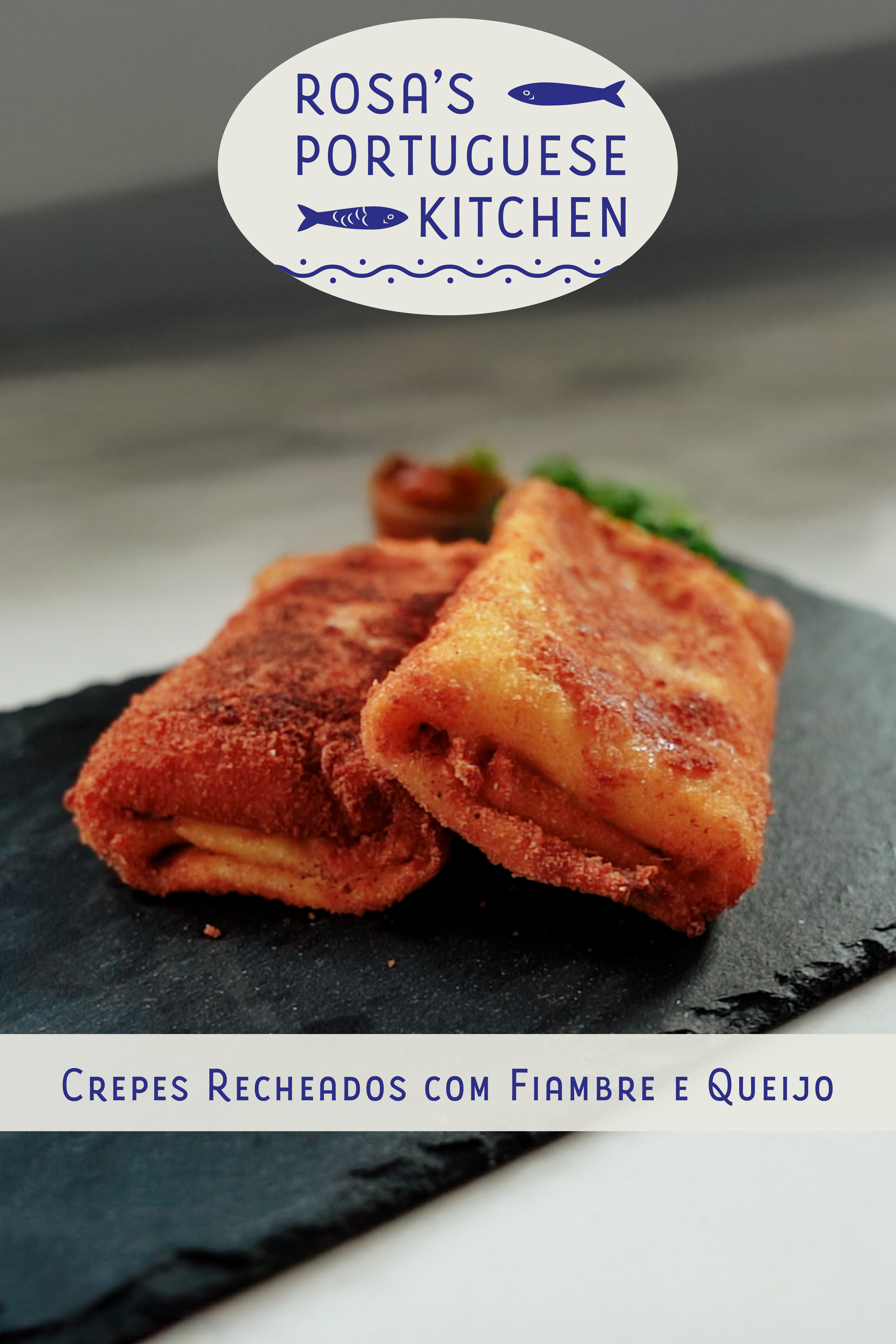 Crepes Recheados com Fiambre e Queijo