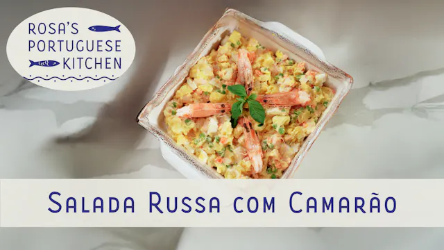 Salada Russa com Camarão