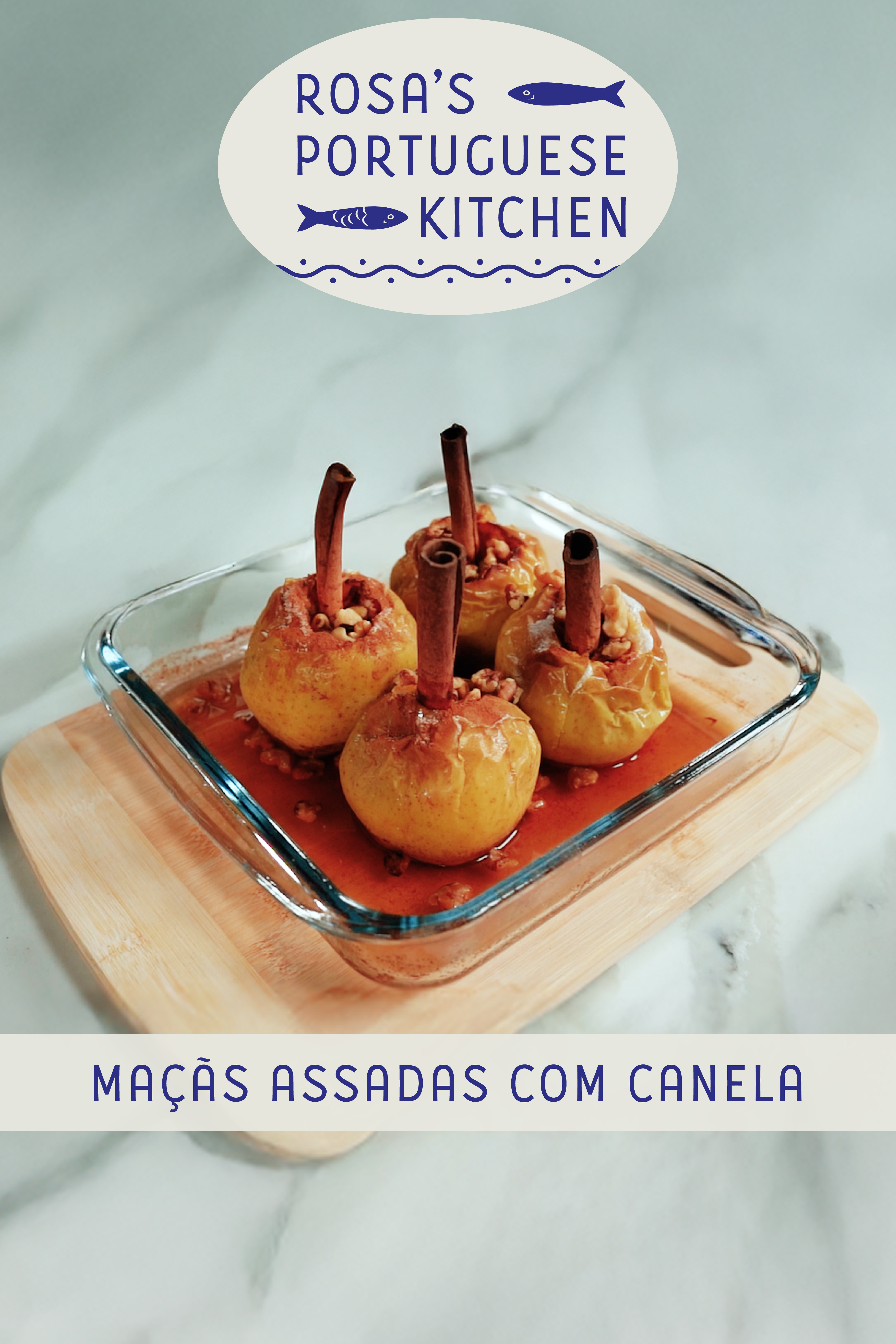 MAÇÃS ASSADAS COM CANELA