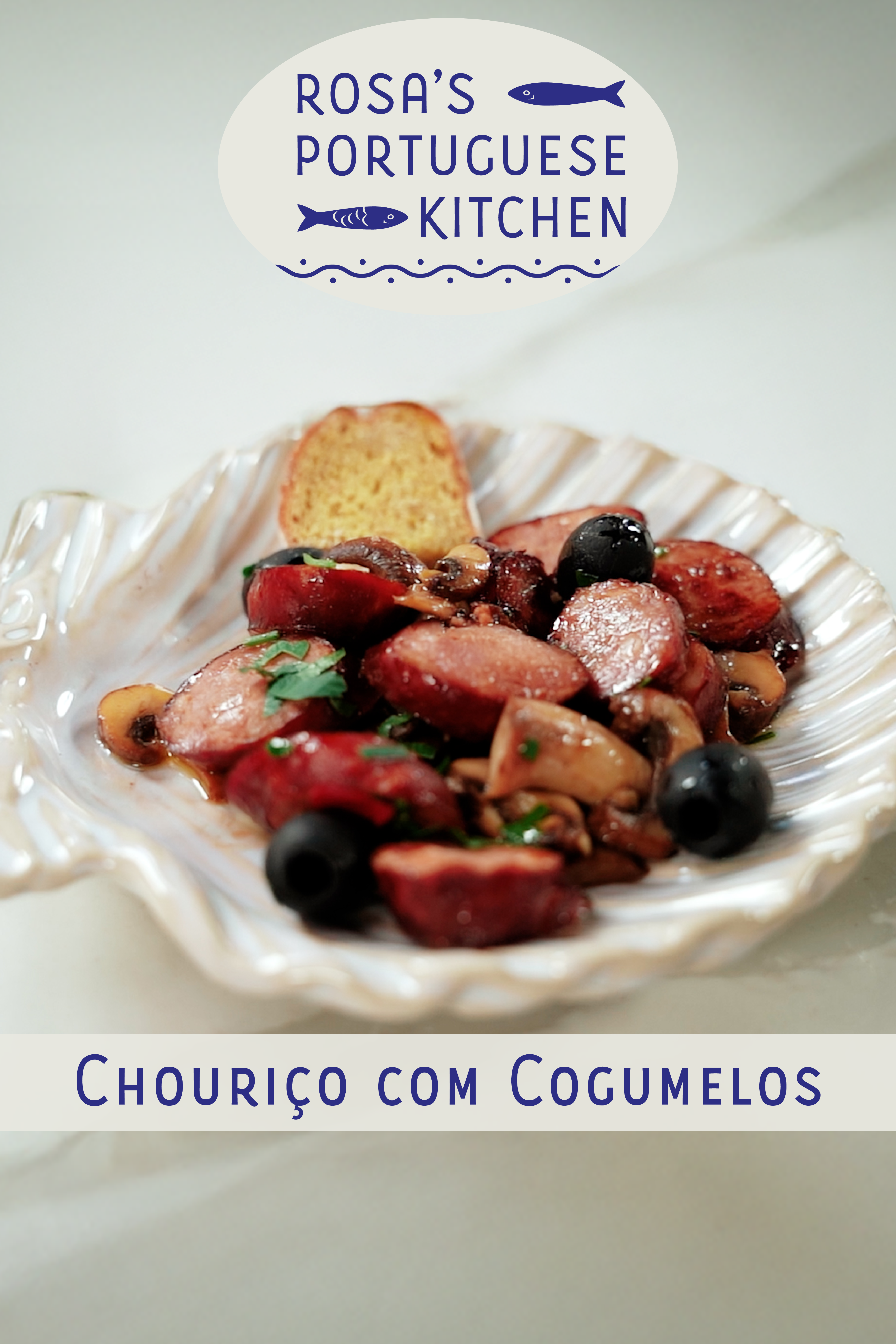 Chouriço com Cogumelos