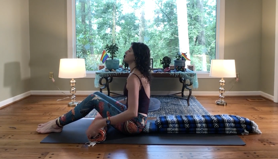 Basic Reclining Meditation and Prānāyāma set up