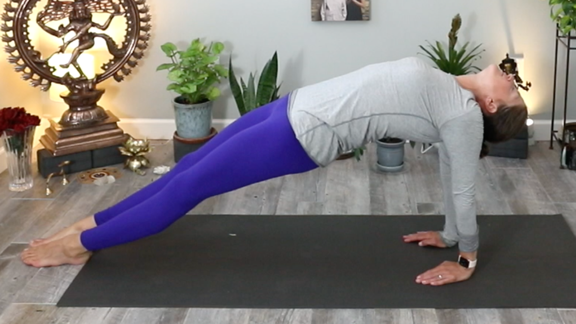 Counterpose for paścimatānāsana: pūrvatānāsana