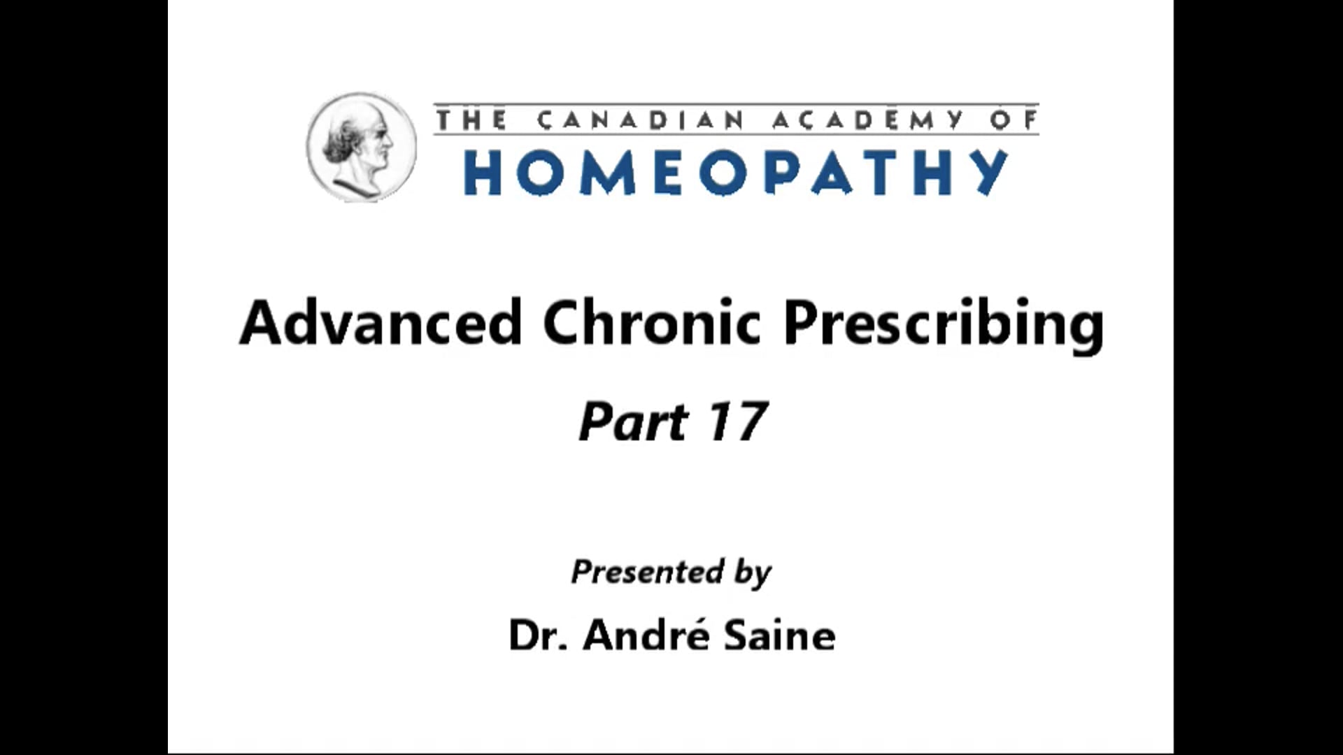Advanced Chronic Prescribing Part 17