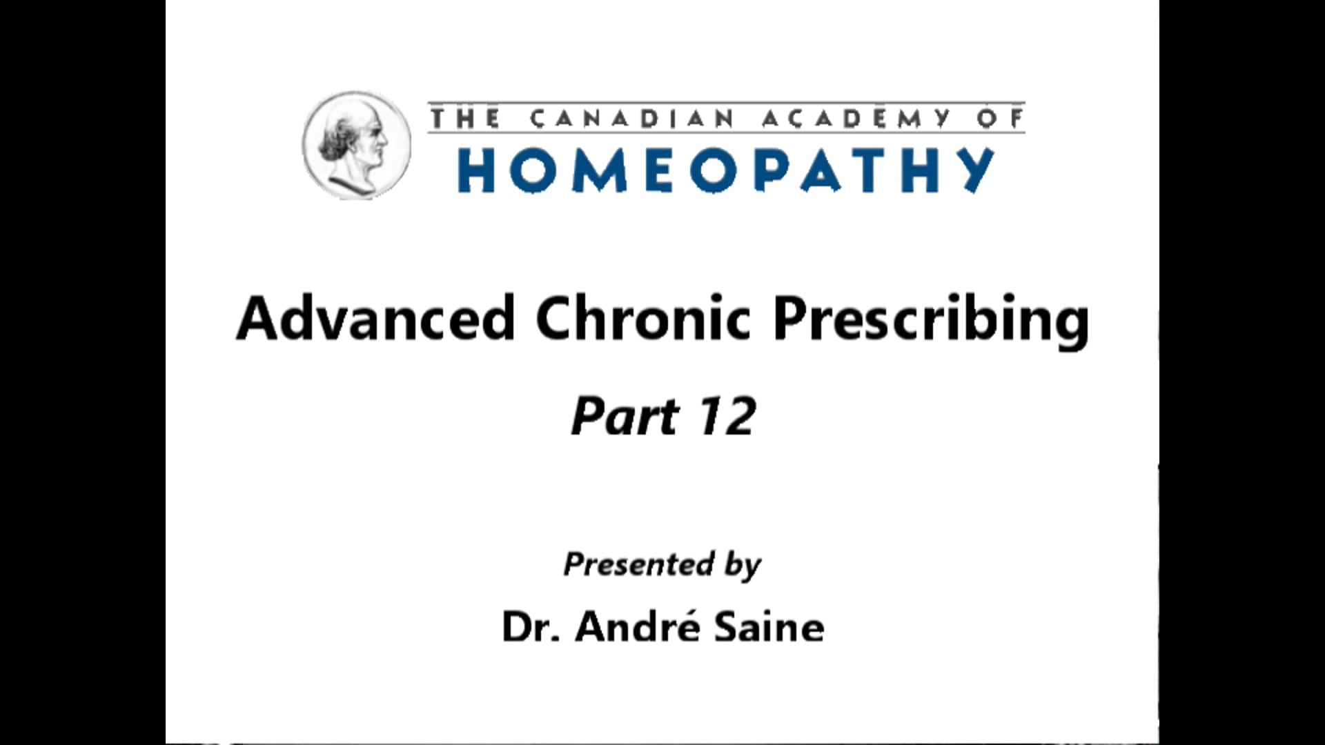 Advanced Chronic Prescribing Part 12a