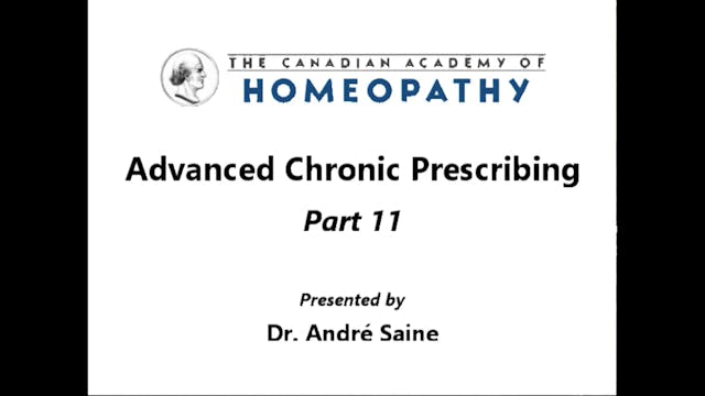 Advanced Chronic Prescribing Part 11