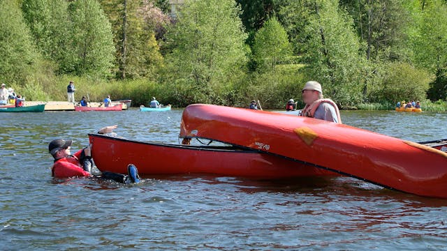 Canoe Over Canoe Rescuing