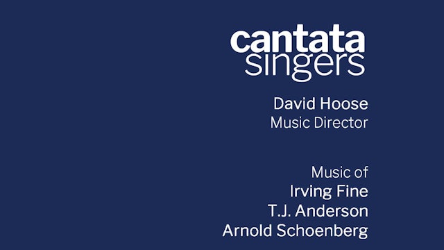 Cantata Singers 2020-21 Season: November Presentation