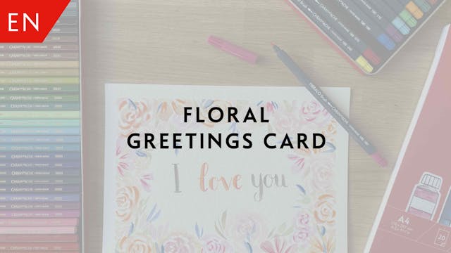 Floral greetings card