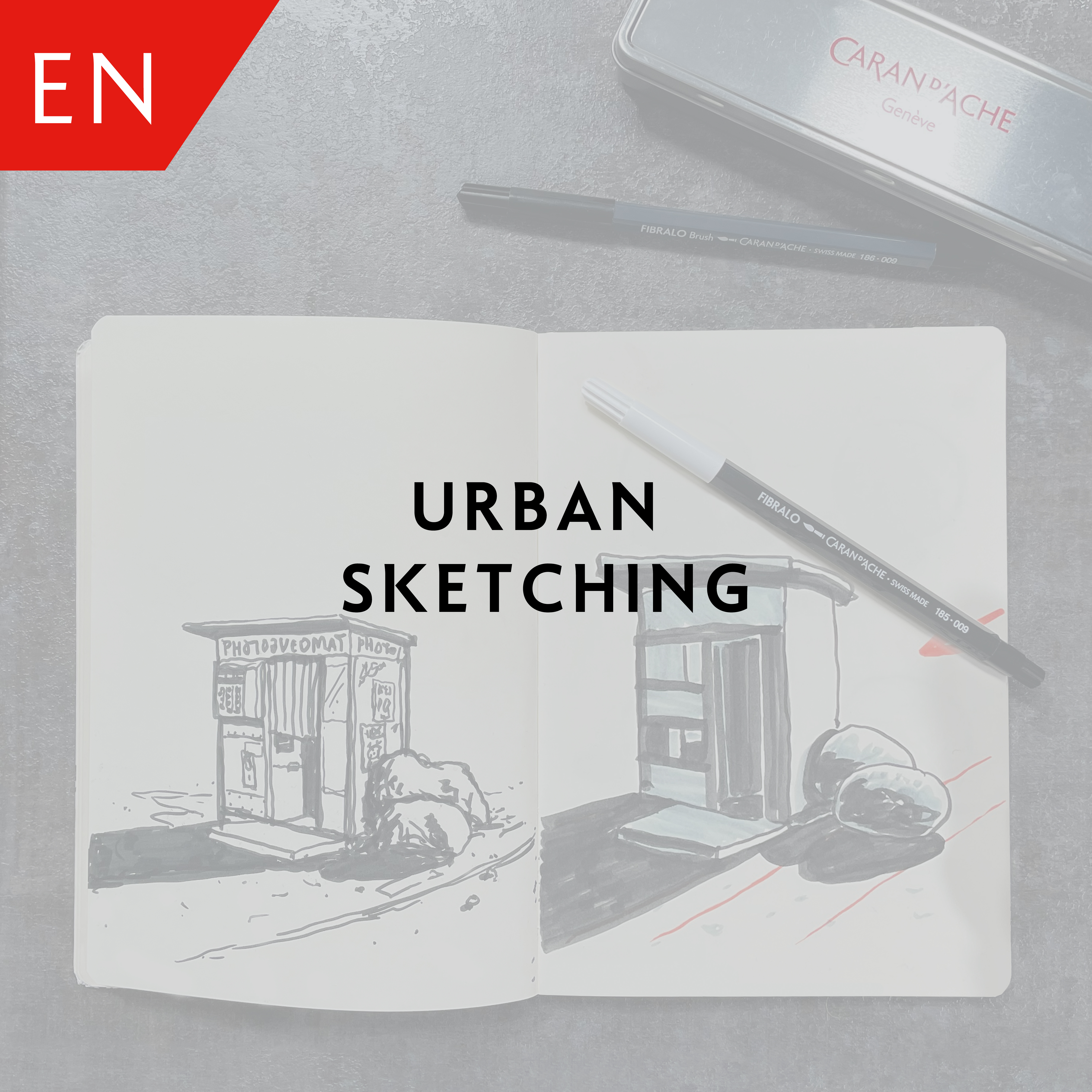 Urban sketching– Cyril Vouilloz alias RYLSEE
