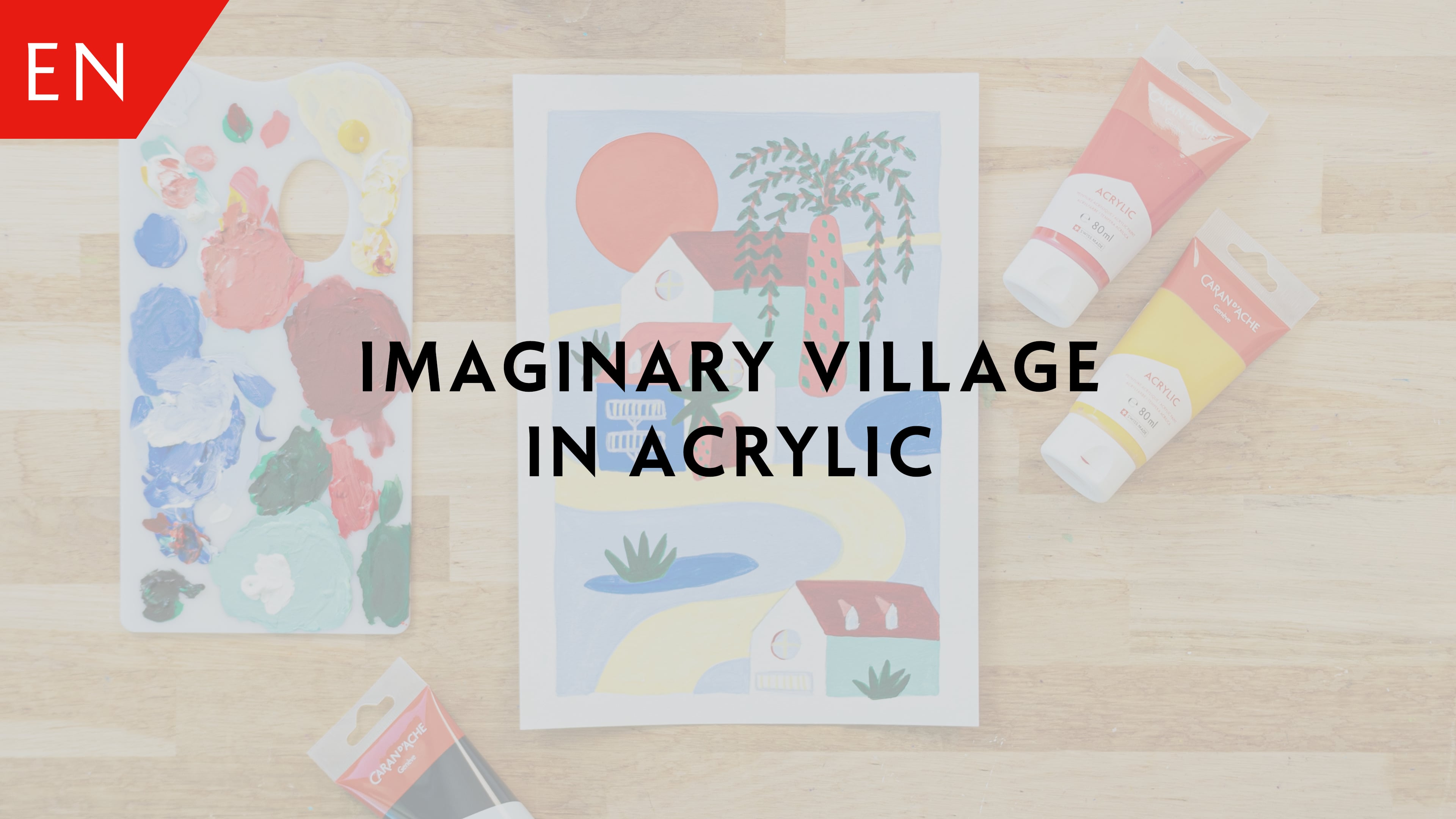 Imaginary Village in Acrylic – Alice Izzo