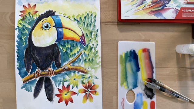 Mischievous toucan