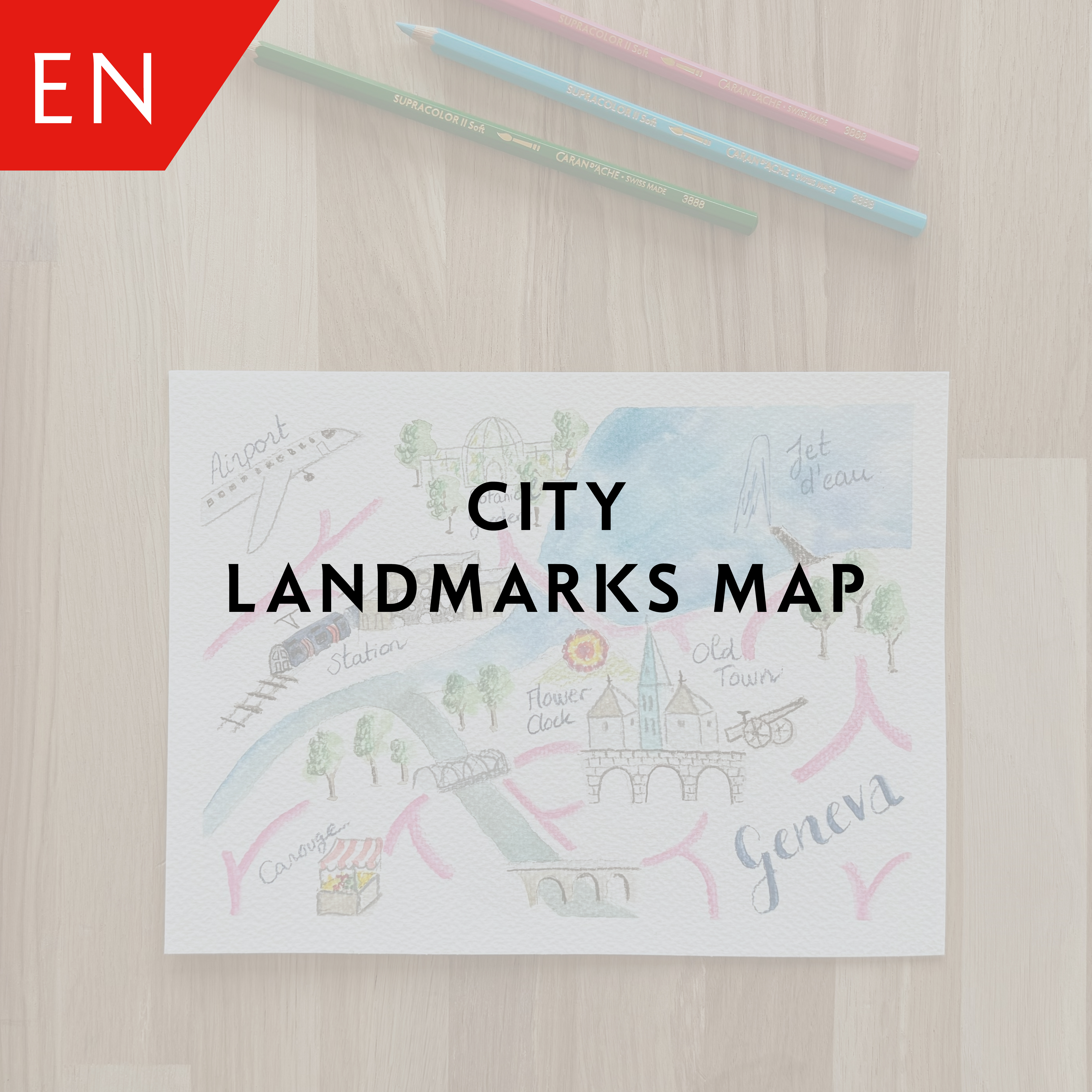 City landmarks map – Julie Thomas