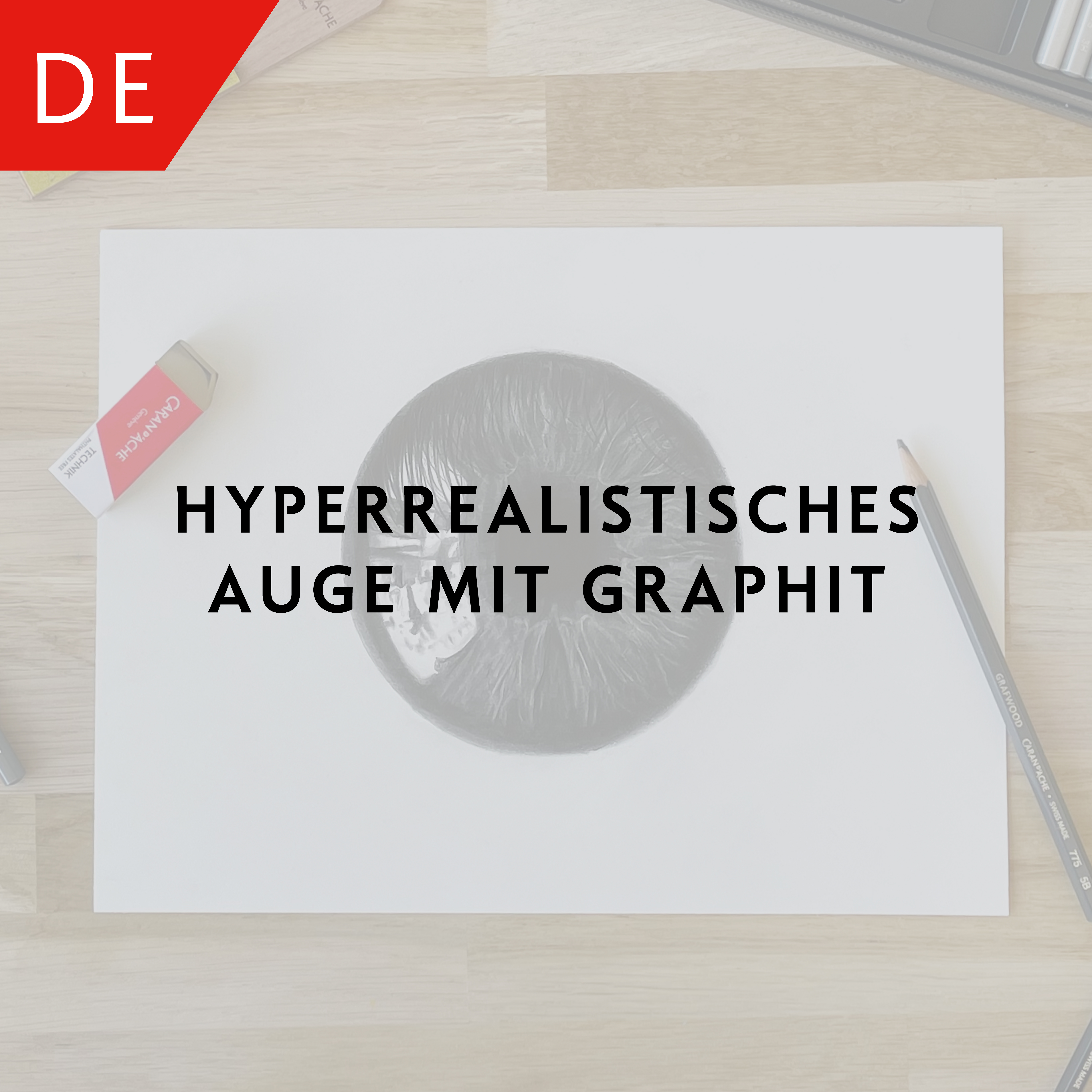 Hyperrealistisches Auge mit Graphit – DiegoKoi