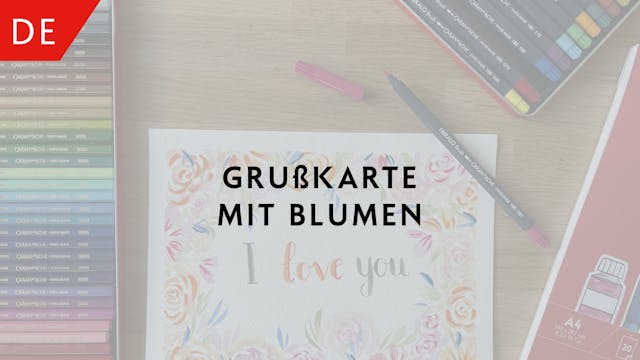 Grußkarte mit Blumen – Julie Thomas