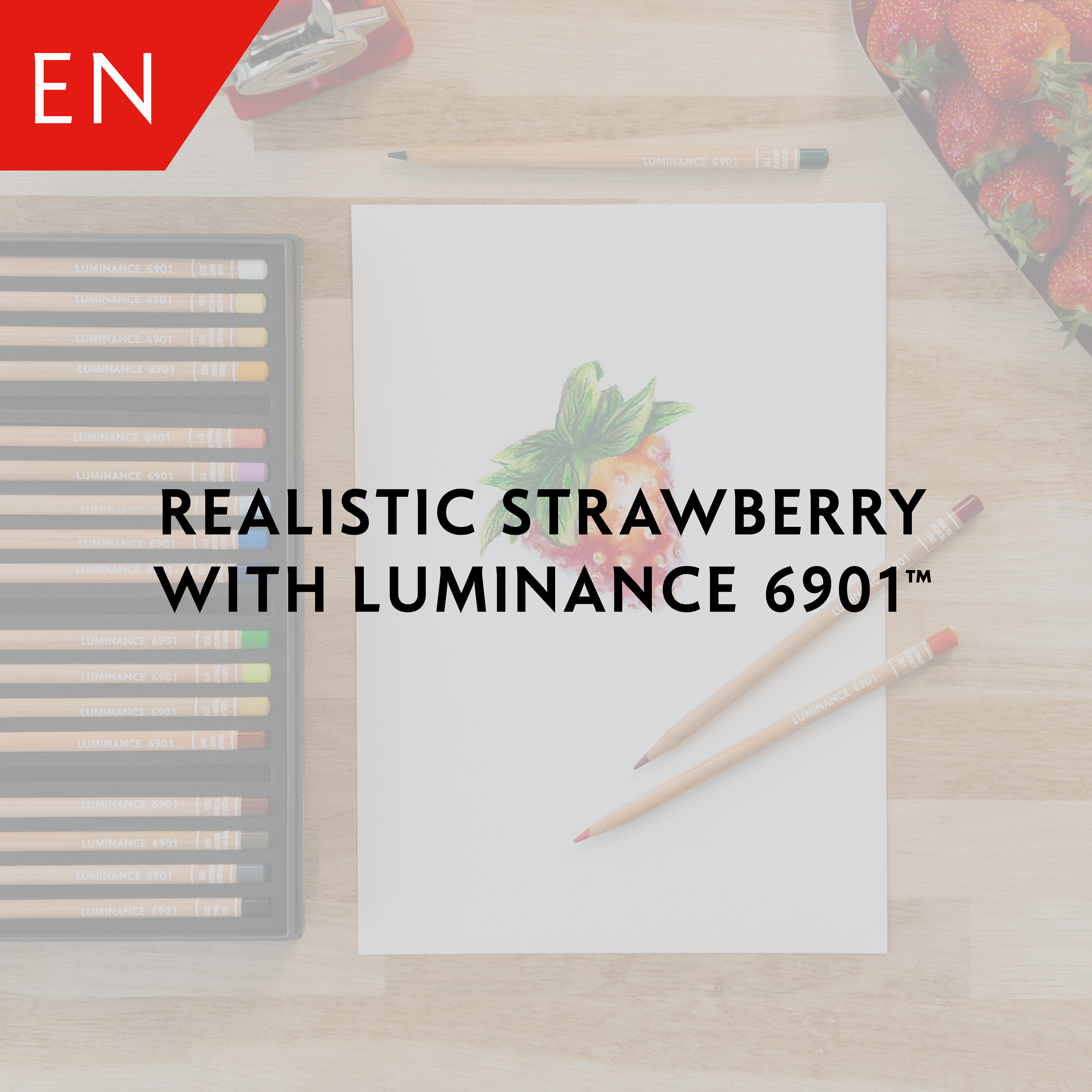 Realistic strawberry with Luminance 6901™