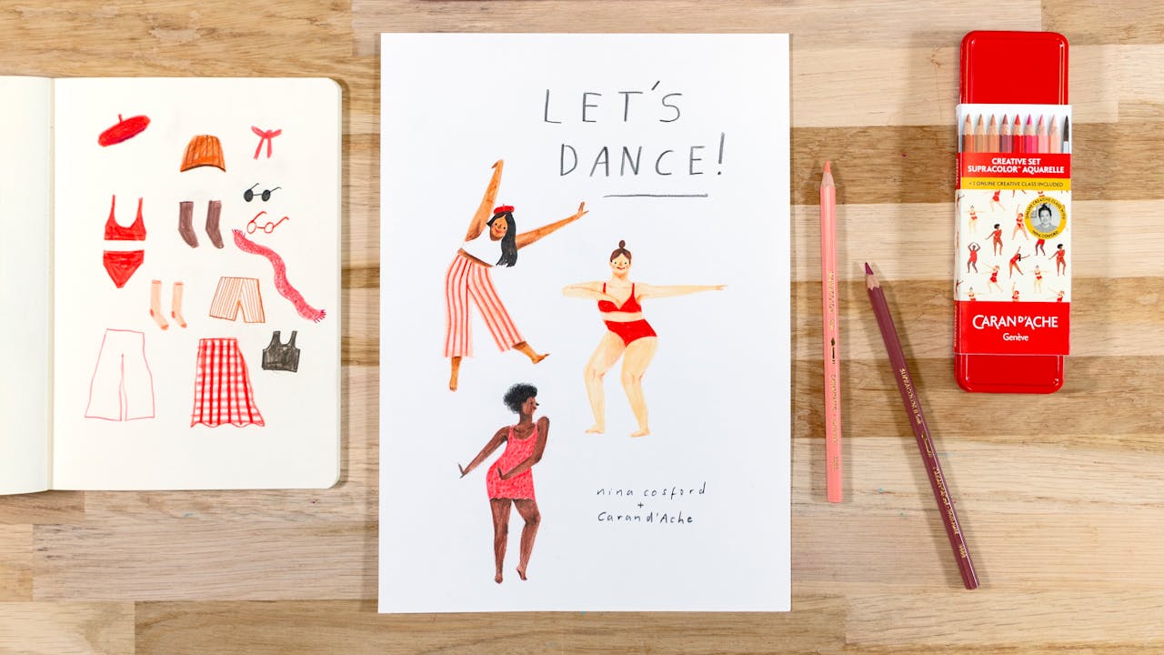 Dancing characters by Nina Cosford