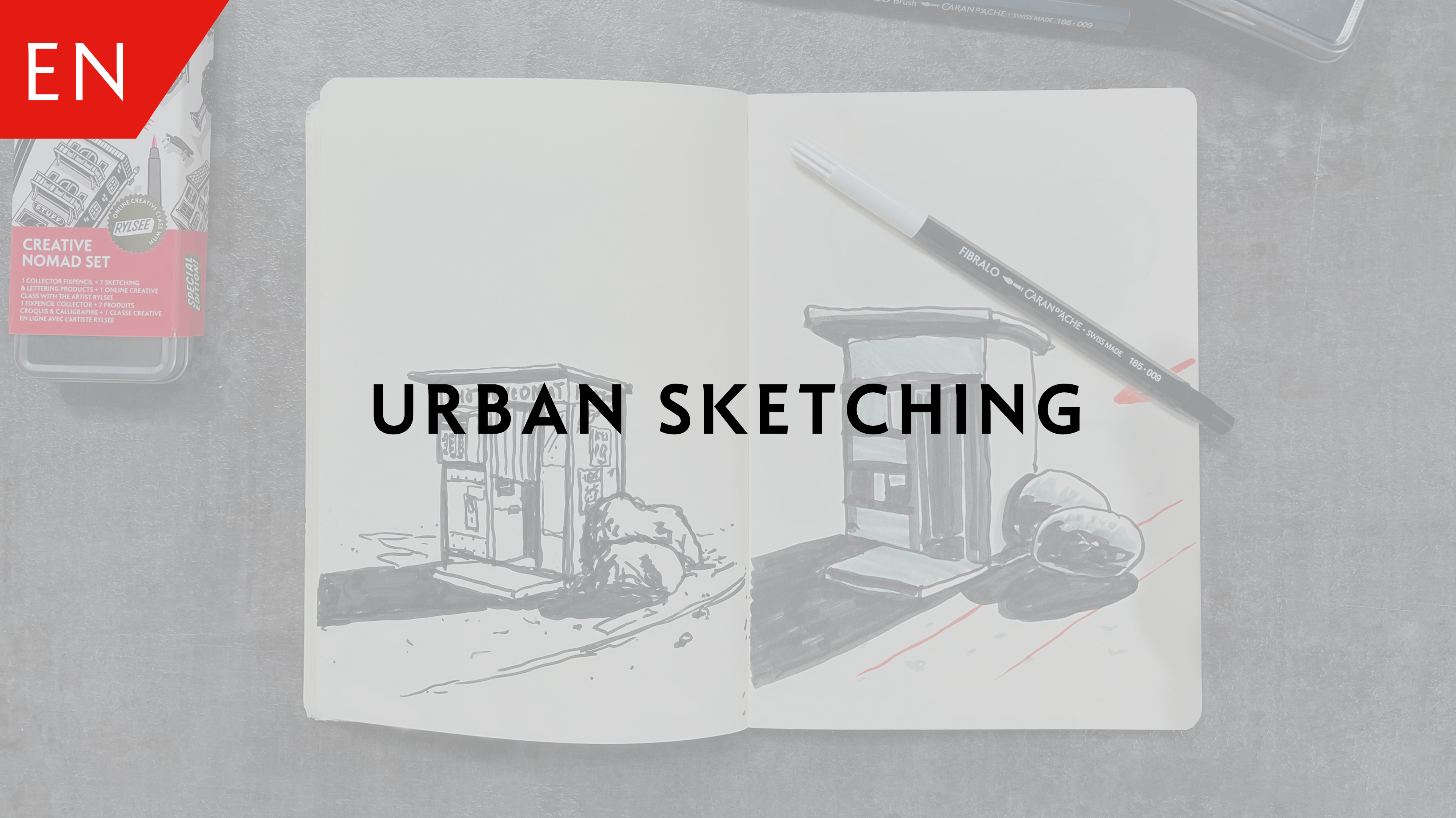 Urban sketching– Cyril Vouilloz alias RYLSEE