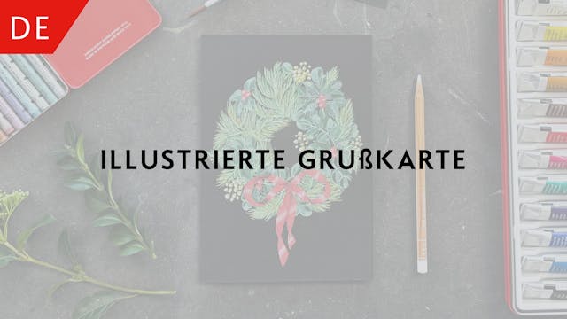 Illustrierte Grußkarte – Clarissa Val...