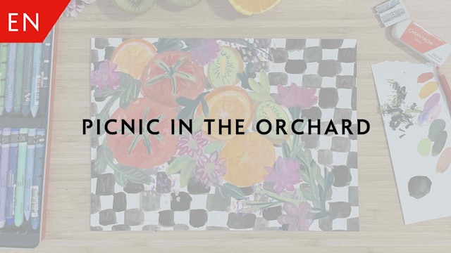 Picnic in the orchard