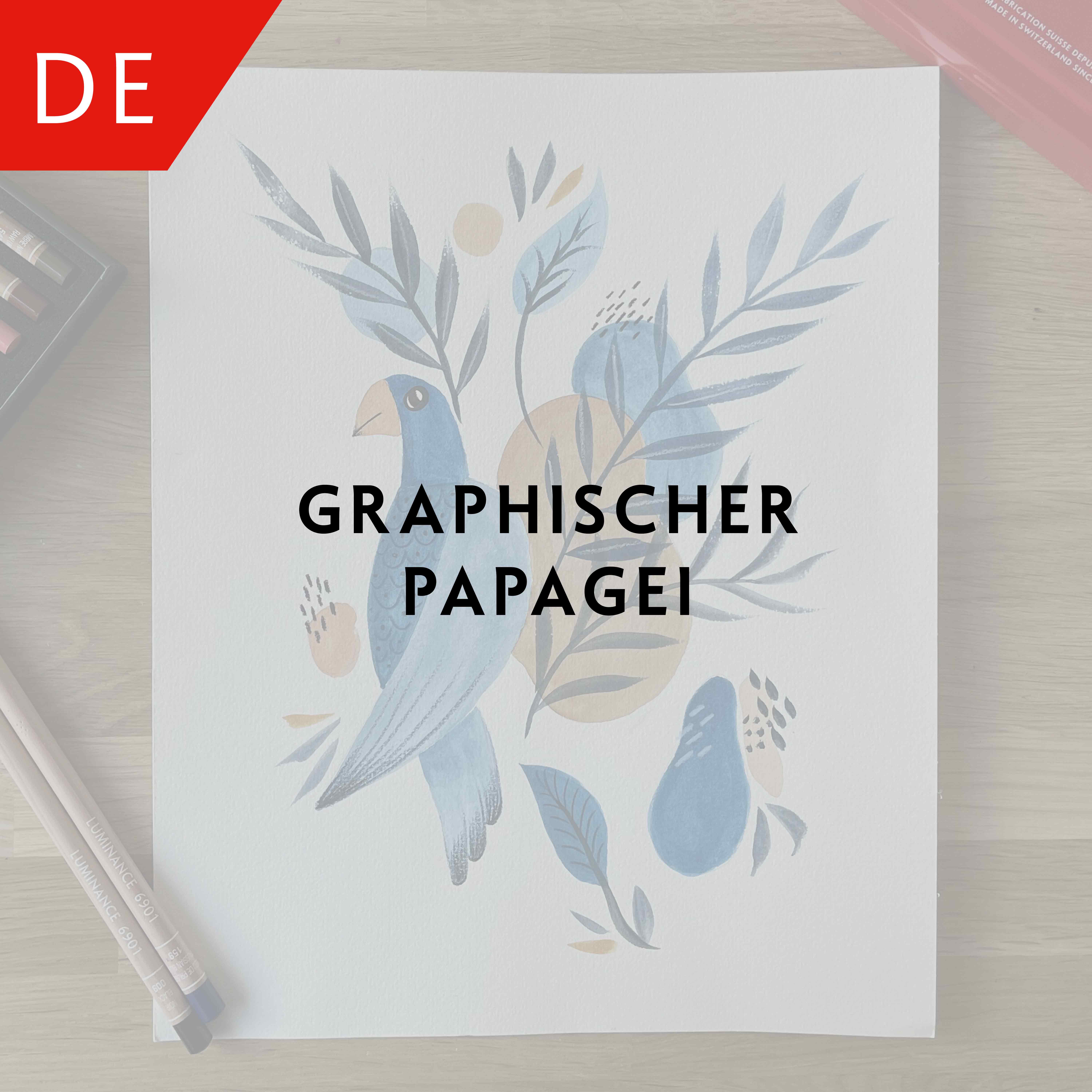 Graphischer Papagei – Julie Thomas