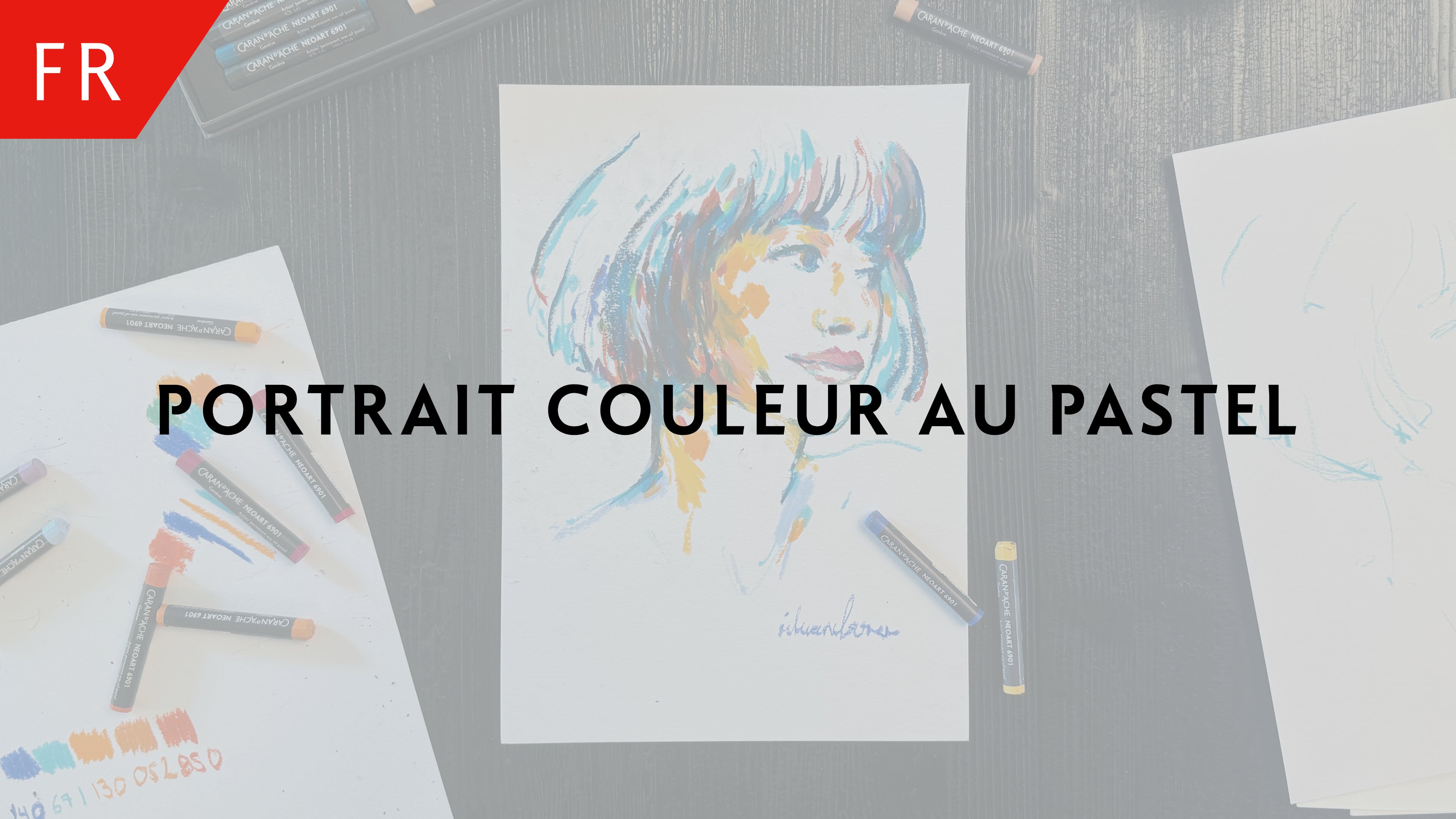 Portrait Couleur au Pastel - Silvan Borer