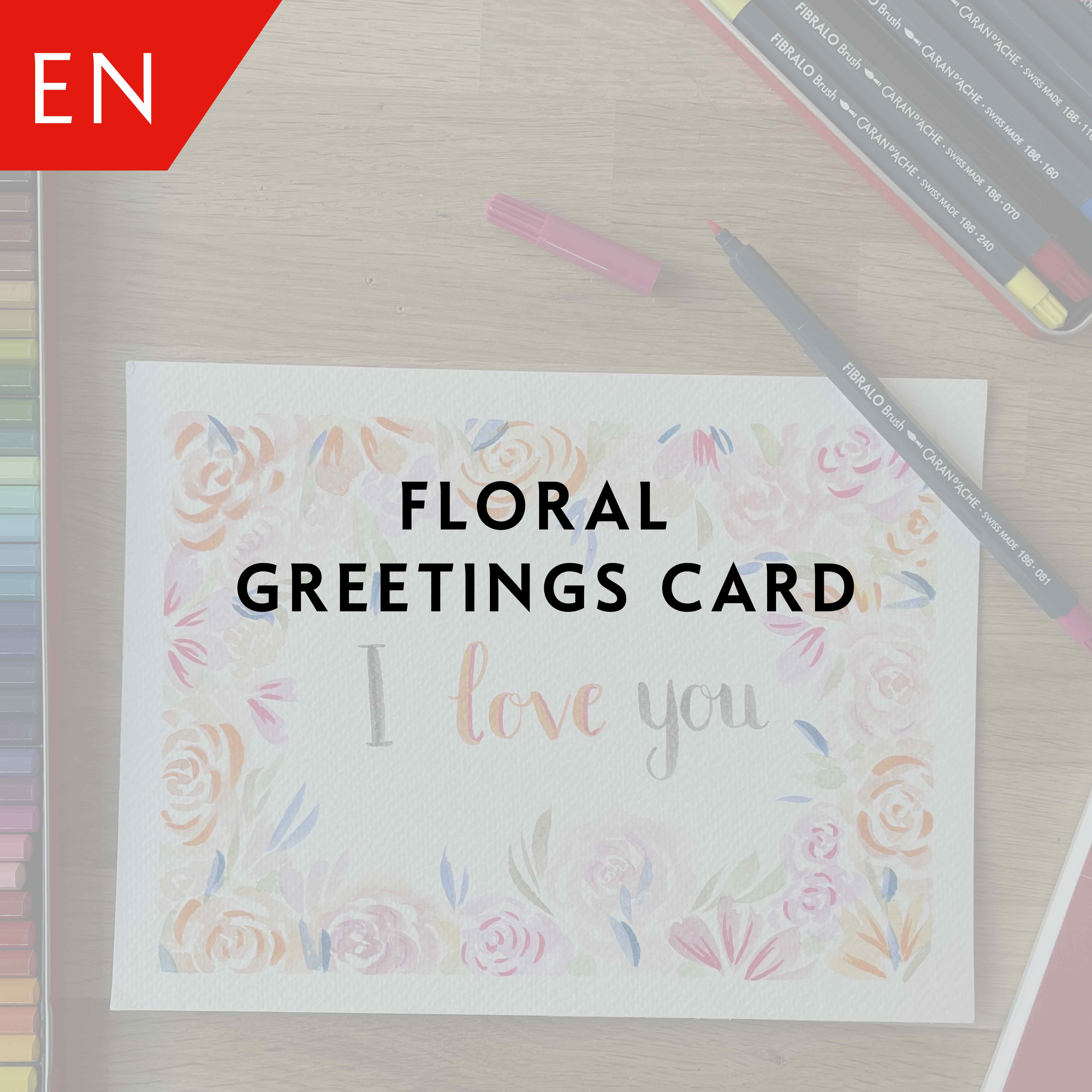 Floral greetings card – Julie Thomas