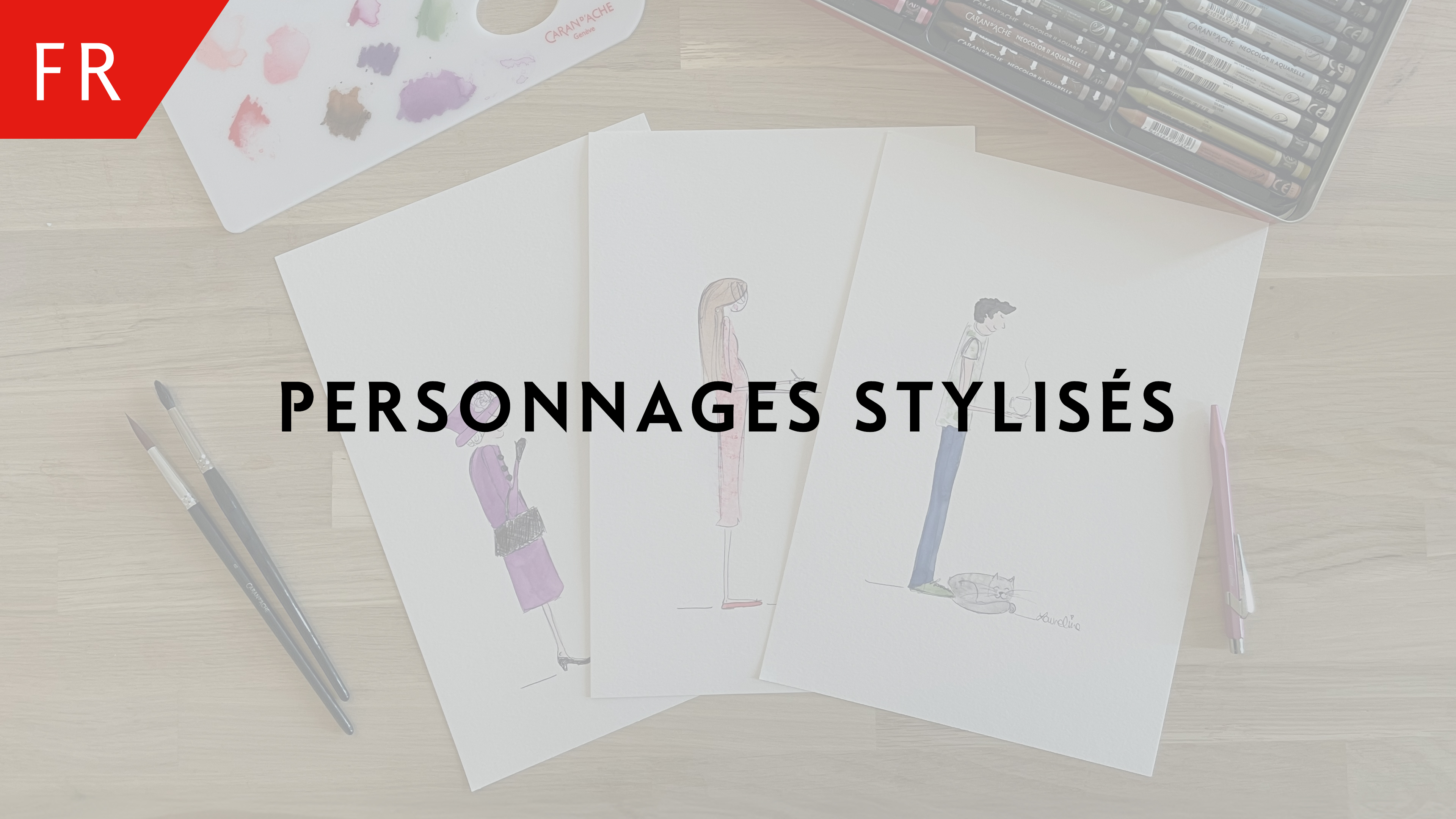 Personnages stylisés – Laureline Manuel-Henchoz