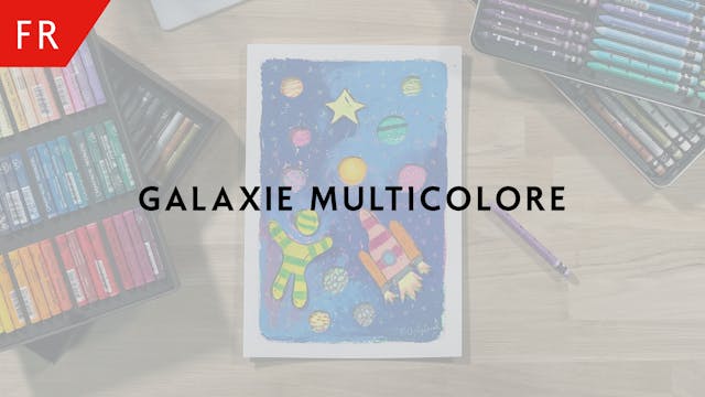Galaxie multicolore 