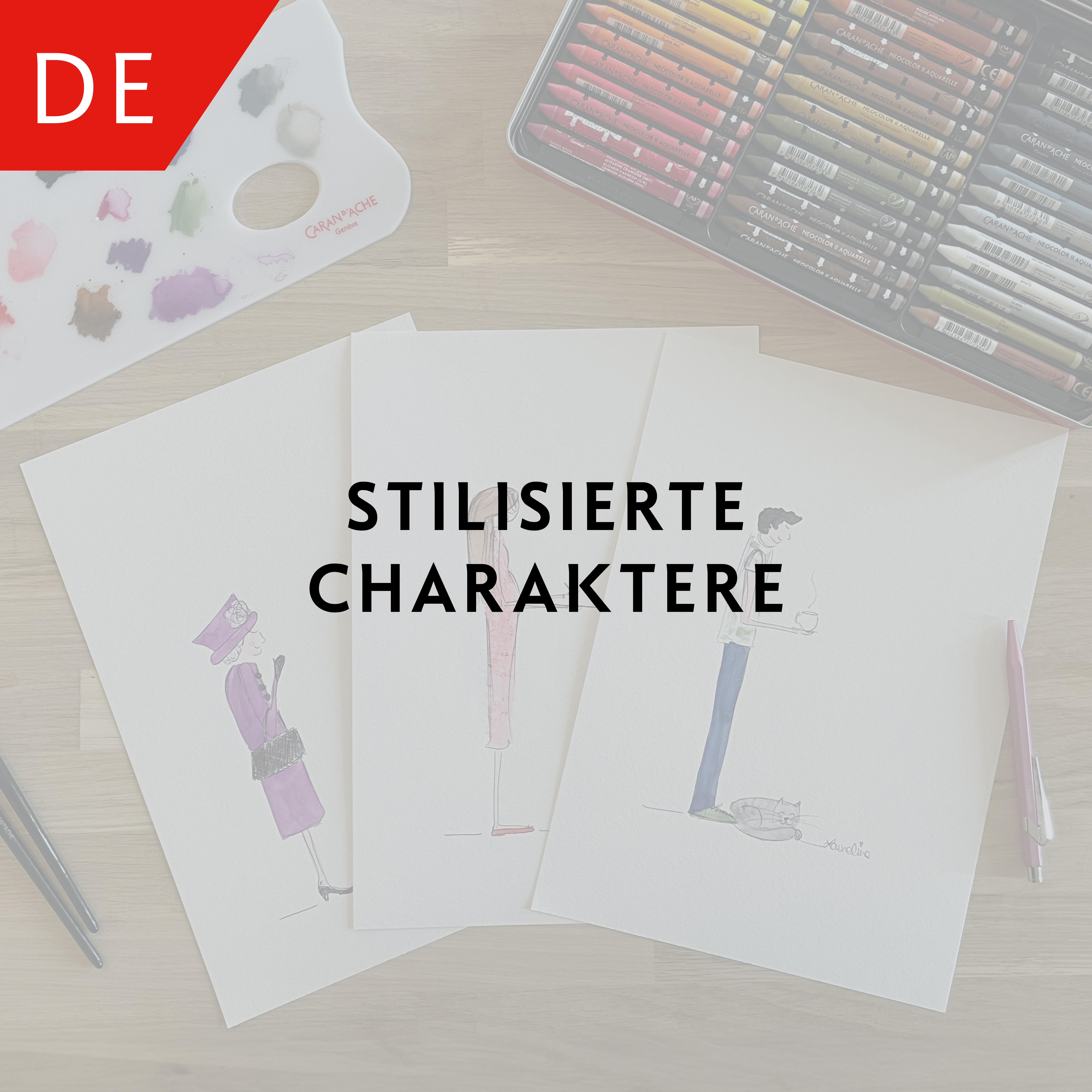 Stilisierte Charaktere – Laureline Manuel-Henchoz