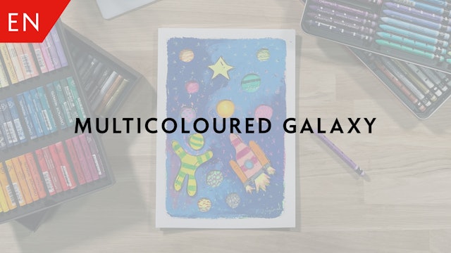 Multicoloured galaxy 