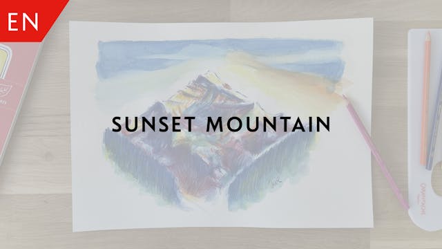 Sunset mountain