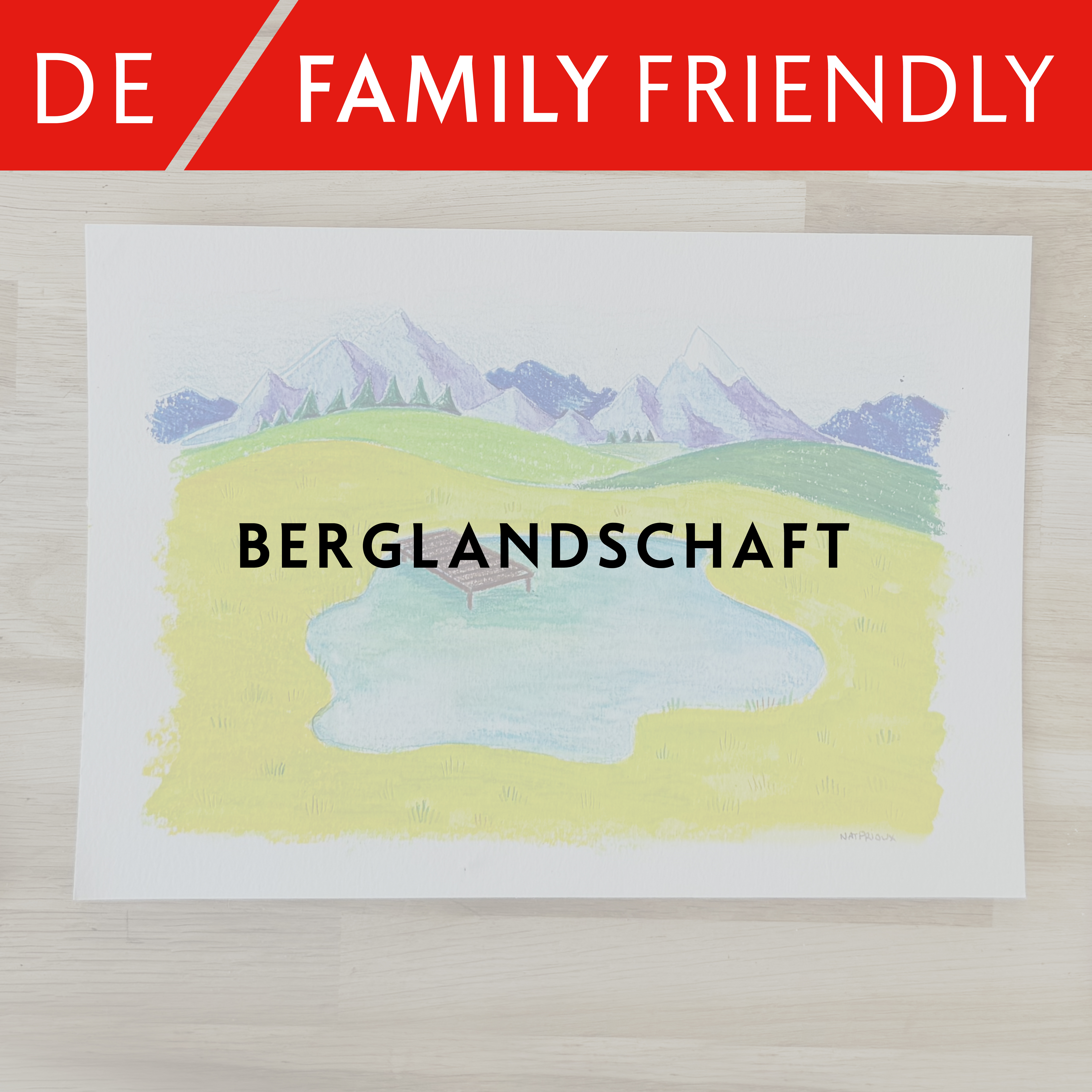 Berglandschaft – Nathalie Prioux