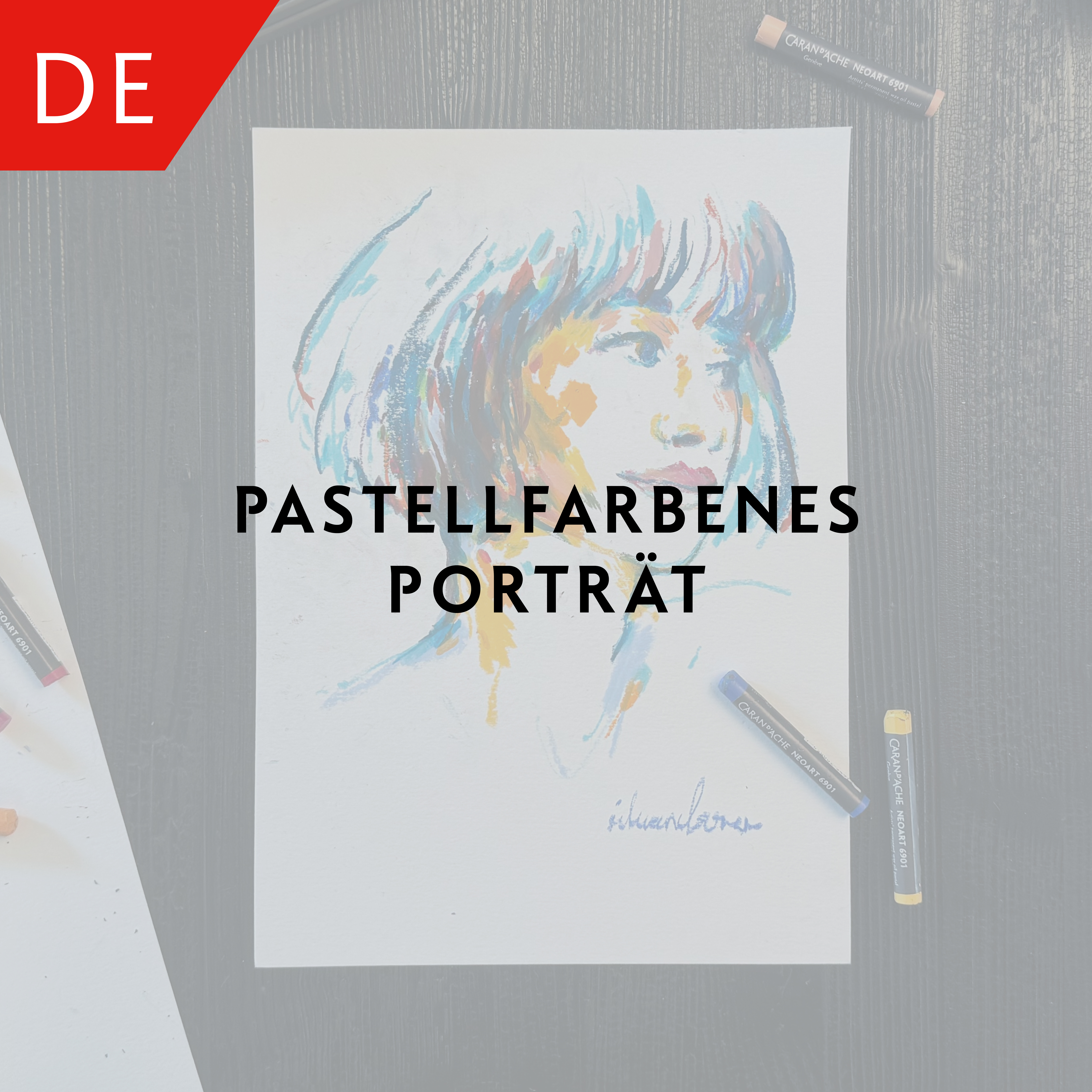 Pastellfarbenes Porträt – Silvan Borer