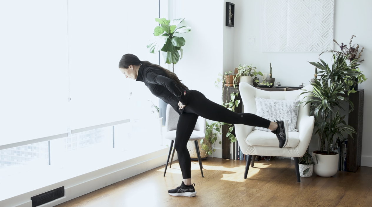 1 Min Single Leg Hinge