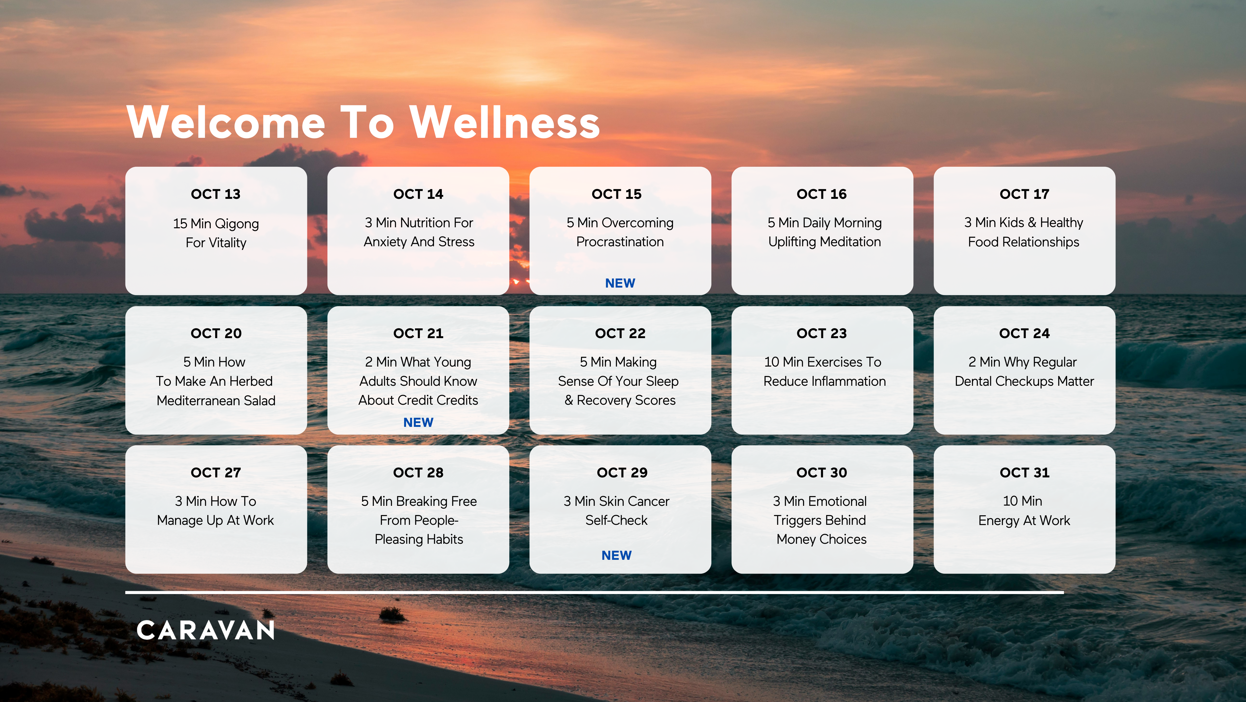 Welcome to Wellness Calendar