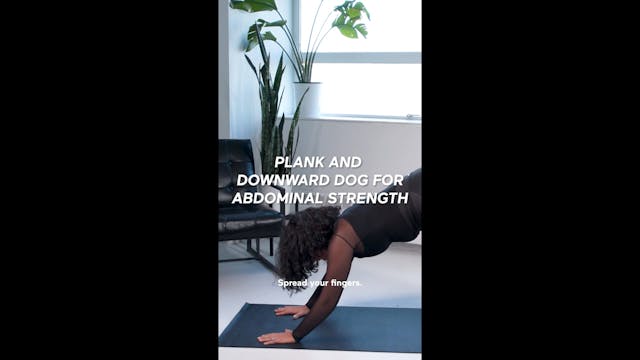 Plank & Downward Dog For Abdominal St...