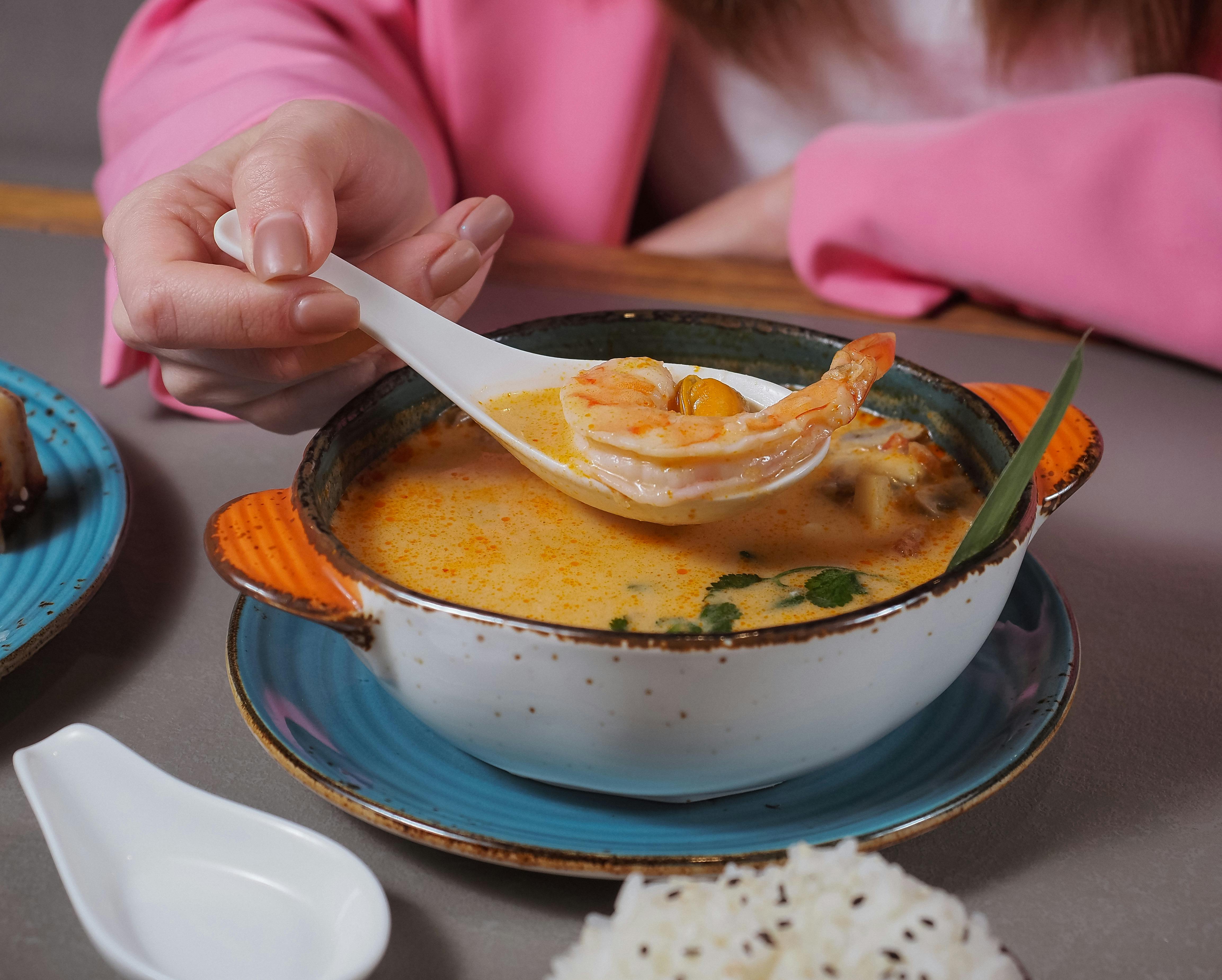 Spicy Thai Coconut Shrimp Soup