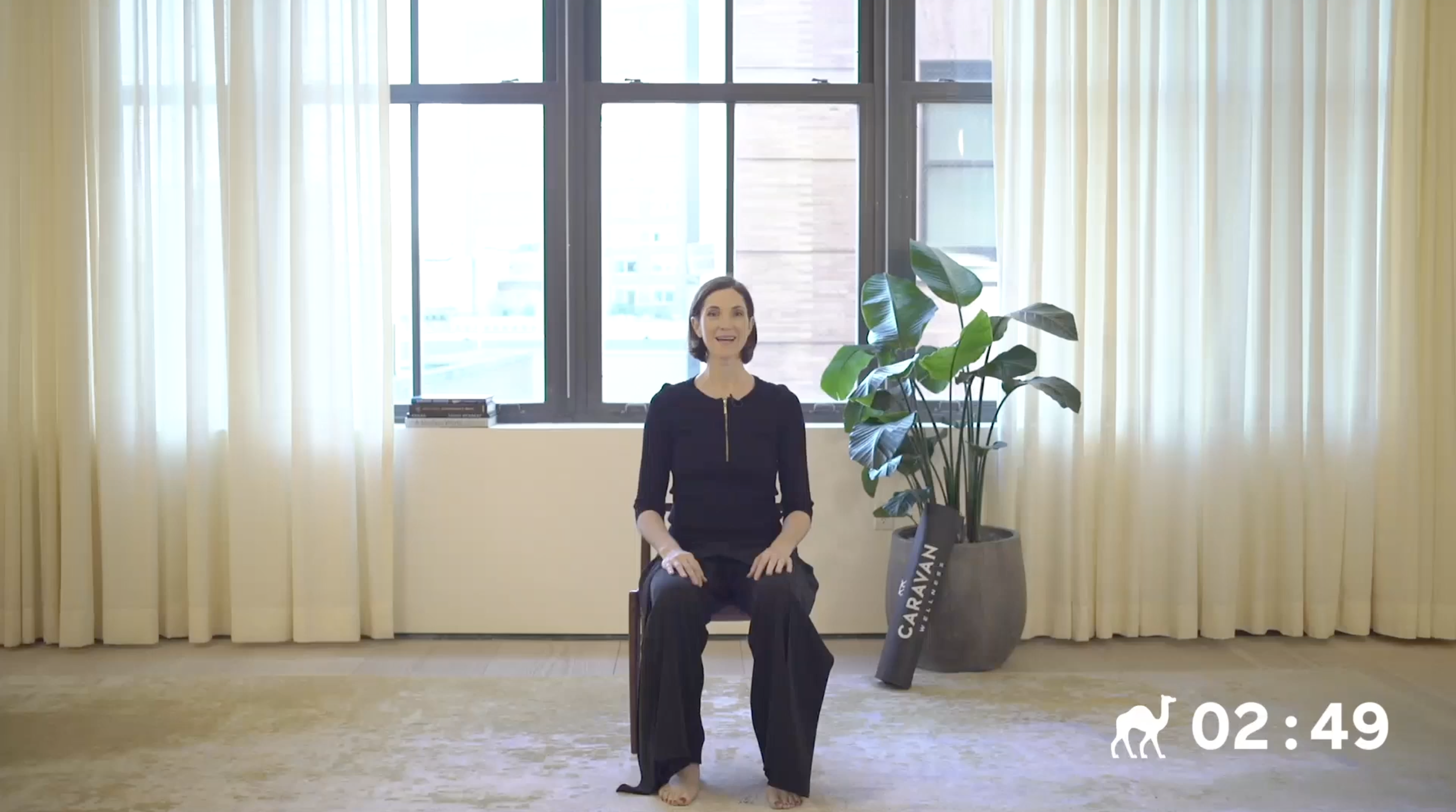 3 Min Chair Roll Down With Long Spine Up