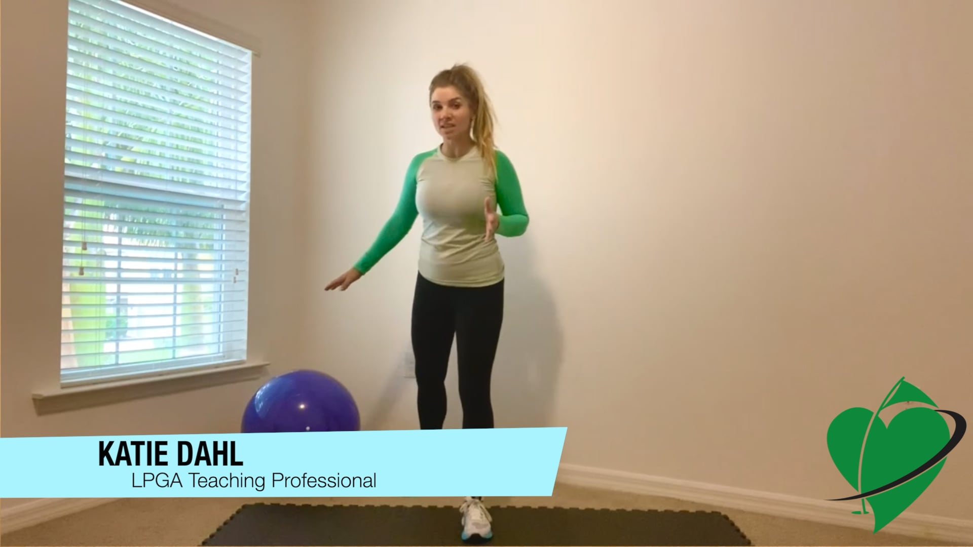 5:25 minute Balance Ball Workout Featuring Katie Dahl