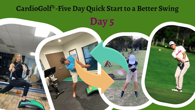 Day 5-CardioGolf®-Five Day Quick Start to a Better Swing!