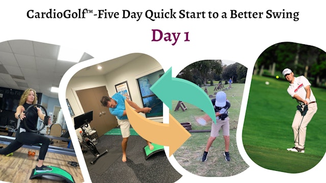 Day 1-CardioGolf®-Five Day Quick Start to a Better Swing!