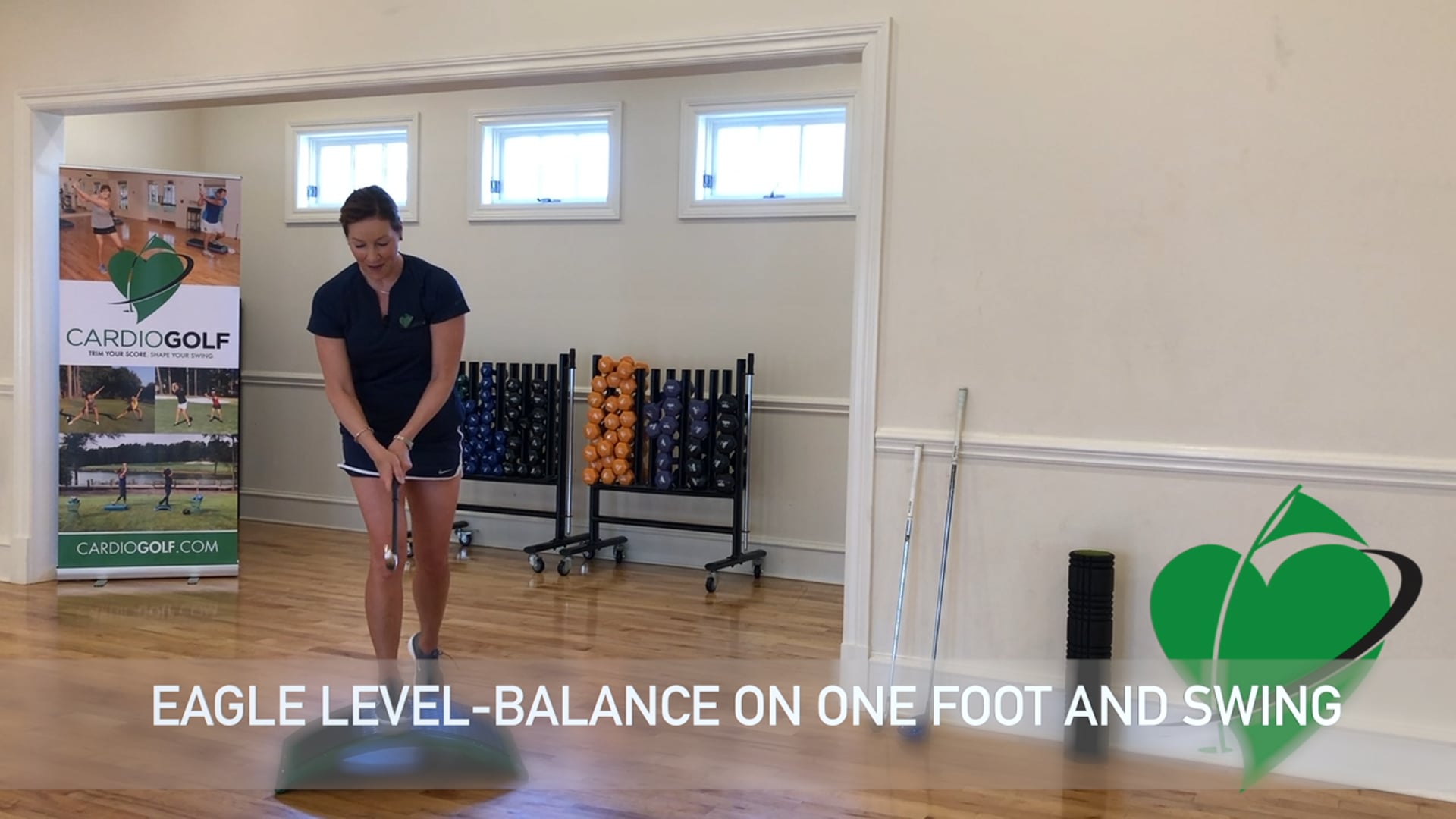 4-minute One Legged Balance Exercise on Slope-Groove Your Swing