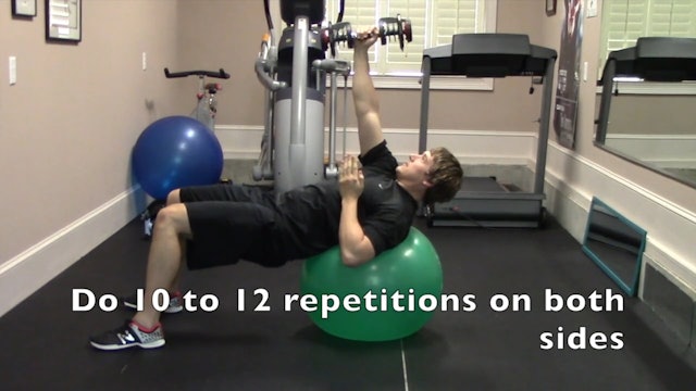 2-min Chest Press on Stability Ball
