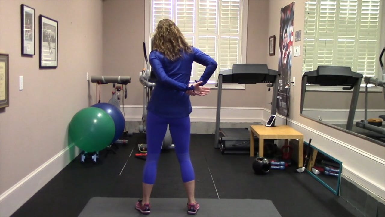 1-minute Standing Shoulder and Arm Stretch - Individual Flexibility ...