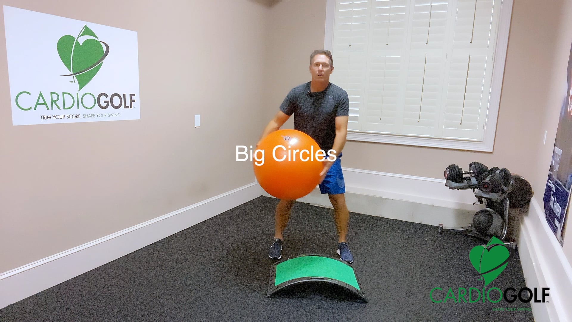 10-min Dan Jansen Core and Stretch Warm Up with GolfGym® Balance Ball (001)