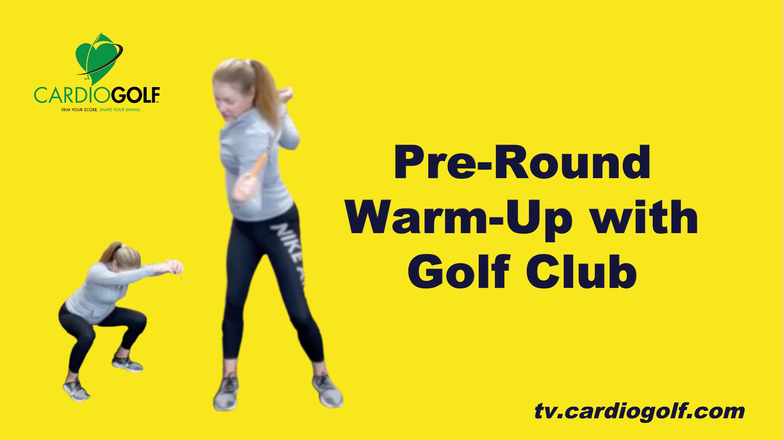 8-min Pre-Round Warm Up Routine with a Golf Club No music