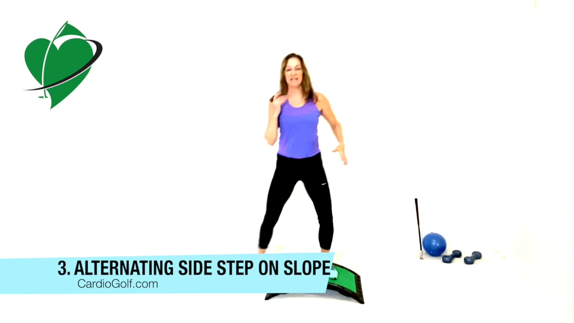 26-min Total Body Workout with Slope, Shortee Club and Weights NO MUSIC